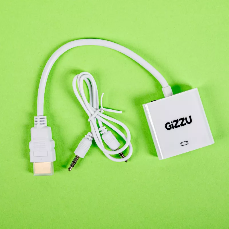 Gizzu Adaptador HDMI a VGA 1080P con audio