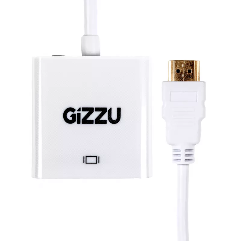 Gizzu Adaptador HDMI a VGA 1080P con audio