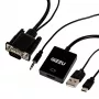 Gizzu Adaptador VGA a HDMI 1080P con audio