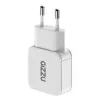 Gizzu Cargador de pared GaN 2 puertos 30W USB-C PD + USB-A QC Blanco
