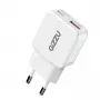 Gizzu Cargador de pared GaN 2 puertos 30W USB-C PD + USB-A QC Blanco