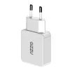 Gizzu Cargador de pared GaN de 2 puertos 45W USB-C PD y USB-A QC blanco