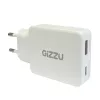 Gizzu Cargador de pared GaN 65W de 2 puertos