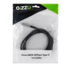 GIZZU cable trenzado USB-C a USB-C 240W 20Gbps 1m Negro