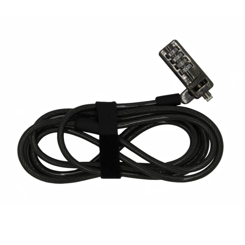 Candado de cable de combinación slimline GIZZU 2m para portátil y ultrabook