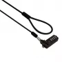 Candado de cable de combinación slimline GIZZU 2m para portátil y ultrabook