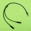 Gizzu Cable divisor de audio de 3 polos - negro
