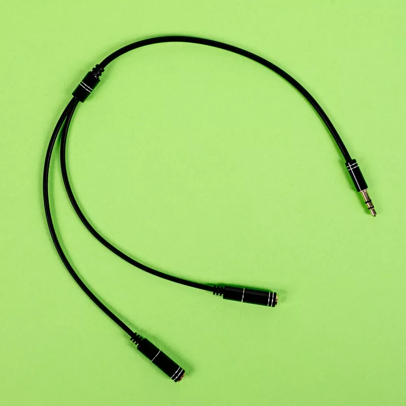 Gizzu Cable divisor de audio de 3 polos - negro