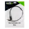 Gizzu Cable divisor de audio de 3 polos - negro
