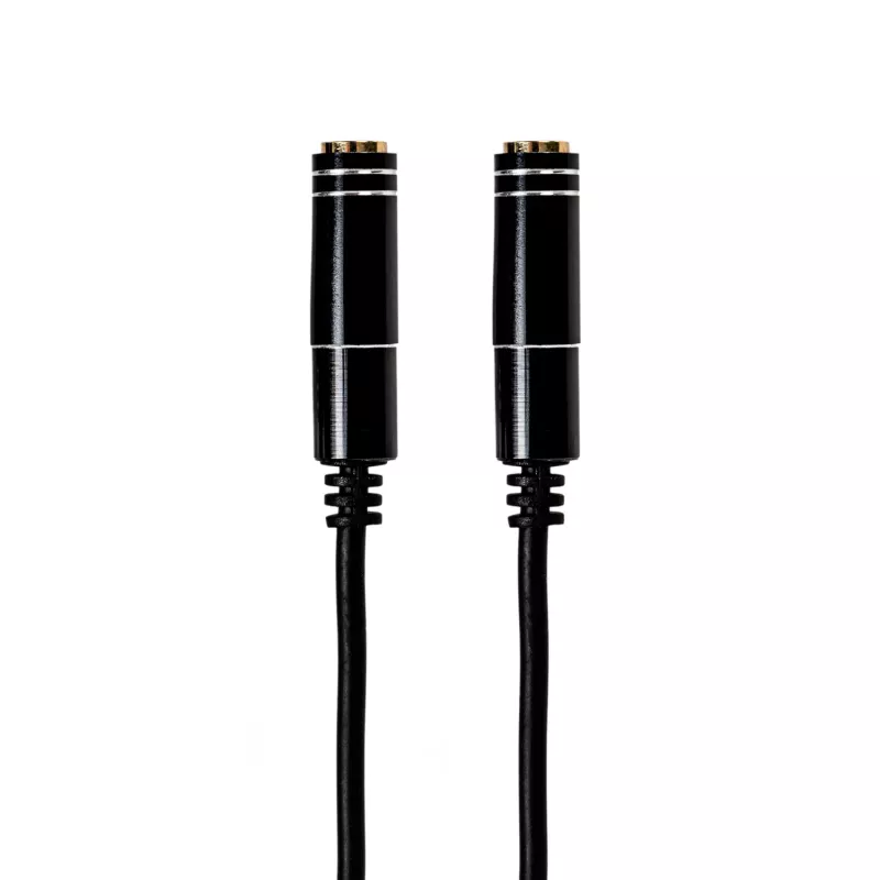 Gizzu Cable divisor de audio de 3 polos - negro
