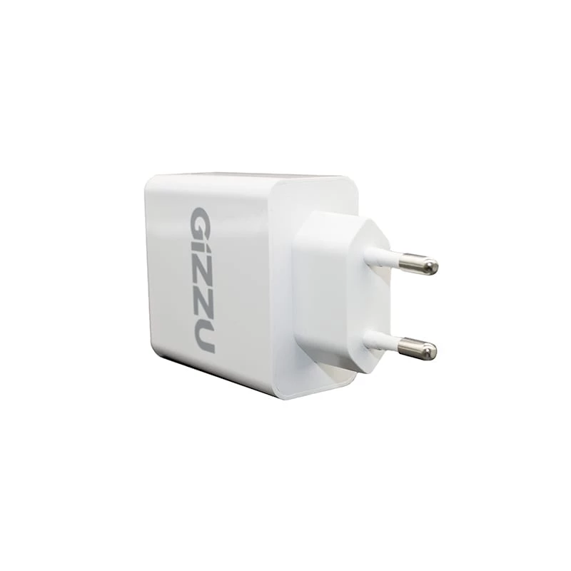 GIZZU Cargador de pared de doble puerto 36W USB-C PD y QC3.0 - blanco