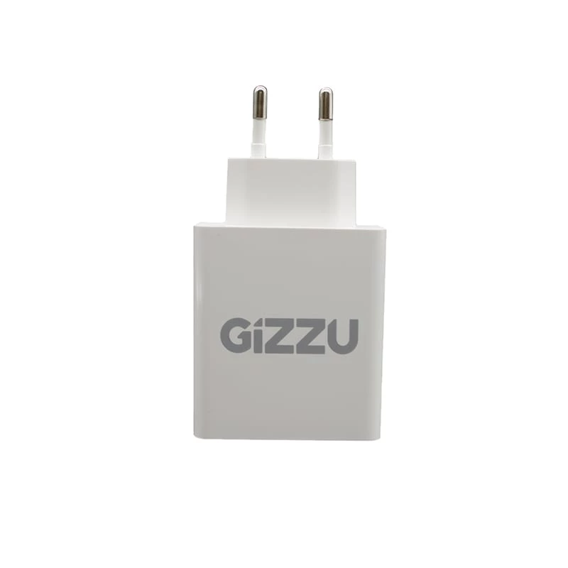GIZZU Cargador de pared de doble puerto 36W USB-C PD y QC3.0 - blanco
