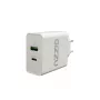 GIZZU Cargador de pared de doble puerto 36W USB-C PD y QC3.0 - blanco