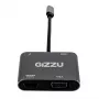Hub Gizzu 4 en 1 Type-C a HDMI/VGA/USB3.0