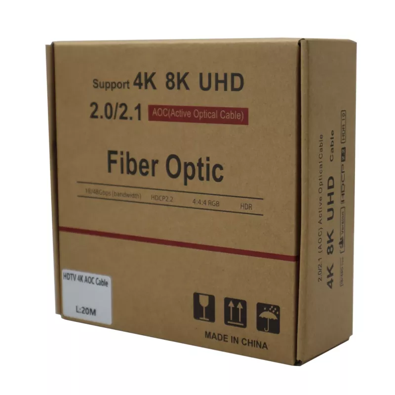 GIZZU cable HDMI de fibra óptica activa 4K 20m