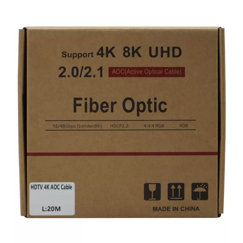 GIZZU cable HDMI de fibra óptica activa 4K 20m