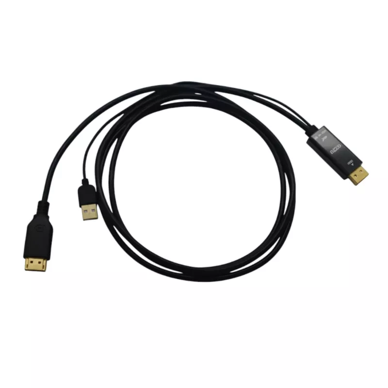Gizzu Cable convertidor activo HDMI a DisplayPort 4K 1,8 m negro