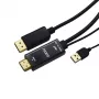 Gizzu Cable convertidor activo HDMI a DisplayPort 4K 1,8 m negro