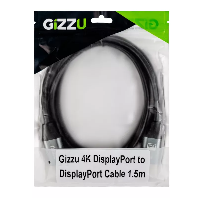 Gizzu Cable DisplayPort a DisplayPort 4K60Hz 1,5 m