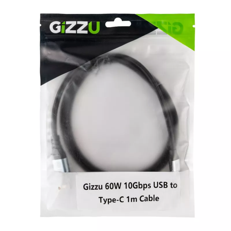 GIZZU Cable USB a Type-C 60W 10Gbps 1m