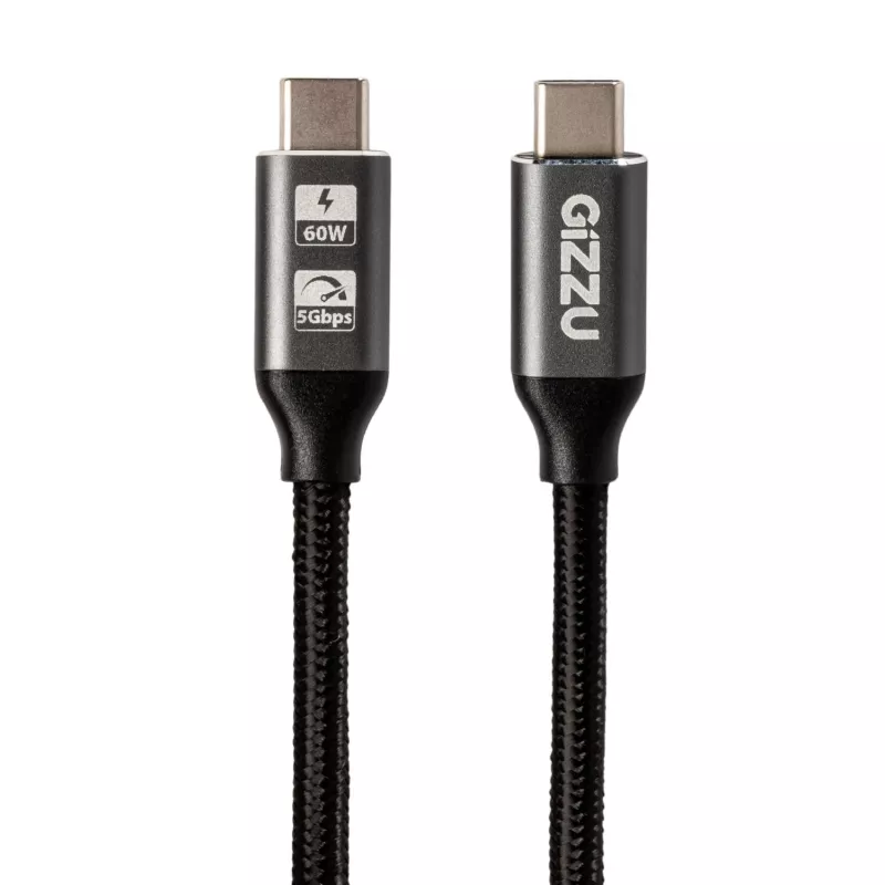 Cable GIZZU 60W 5Gbps Type-C 1m