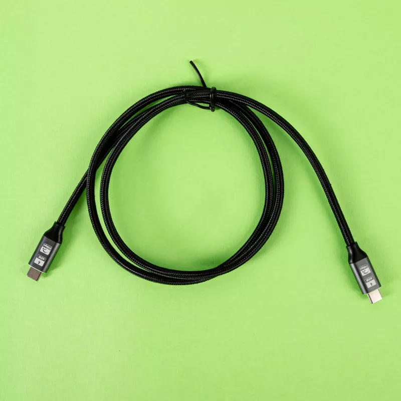 GIZZU Cable USB-C a USB-C 60W 5Gbps 2m negro