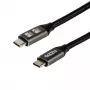 GIZZU Cable USB-C a USB-C 60W 5Gbps 2m negro