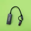 Gizzu Adaptador Type-C/A a Gigabit de Alta Velocidad Poli