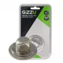 GIZZU Placa de seguridad para portátil - Anclaje de seguridad universal para cerraduras Kensington, adhesivo, aleación de zinc, plata