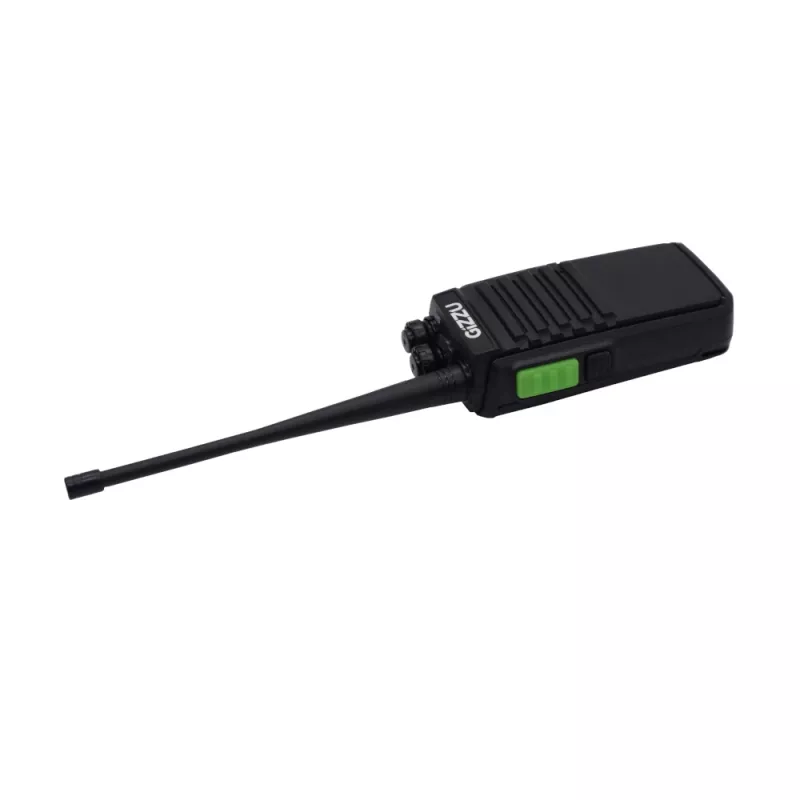 Gizzu Patrol Walkie Talkie Set PMR446 Radio bidireccional de 8 canales con VOX, Scan, Linterna – Negro/Naranja (pack de 2)