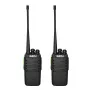 Gizzu Patrol Walkie Talkie Set PMR446 Radio bidireccional de 8 canales con VOX, Scan, Linterna – Negro/Naranja (pack de 2)