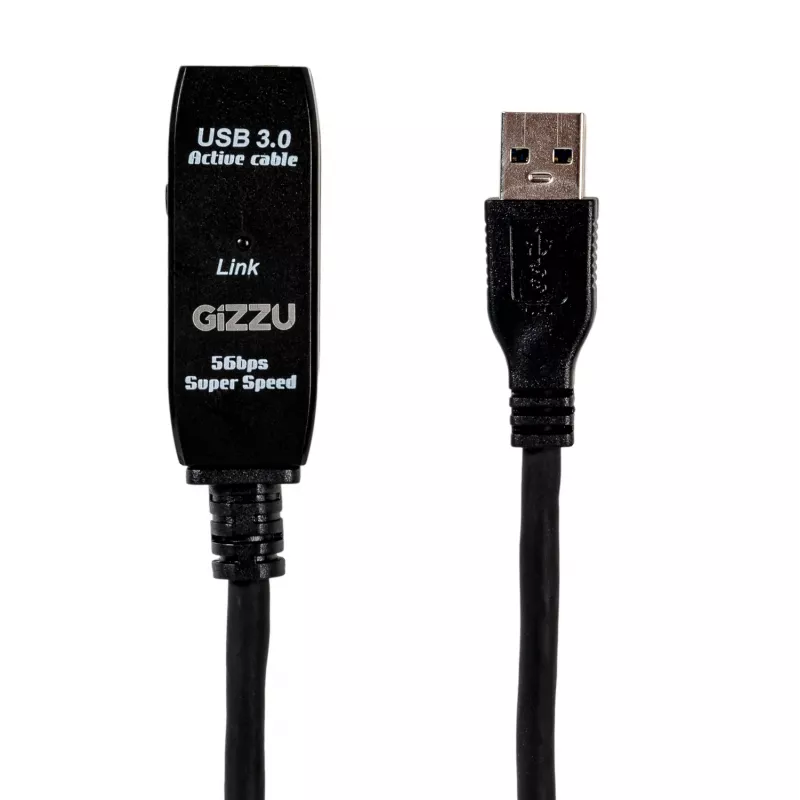 Gizzu Cable alargador activo USB 3.0 5m - negro
