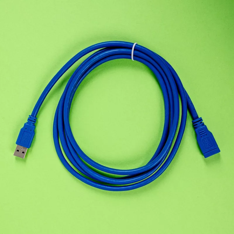 Gizzu Cable de extensión USB 3.0 2m – 5Gbps, conector macho a conector hembra, negro