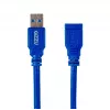 Gizzu Cable de extensión USB 3.0 2m – 5Gbps, conector macho a conector hembra, negro