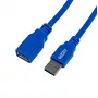 Gizzu Cable de extensión USB 3.0 2m – 5Gbps, conector macho a conector hembra, negro