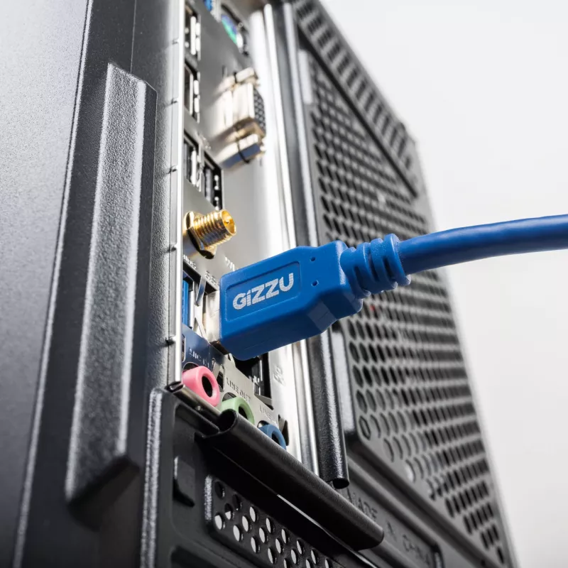 Gizzu cable alargador USB 3.0 5m - Azul