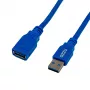 Gizzu cable alargador USB 3.0 5m - Azul