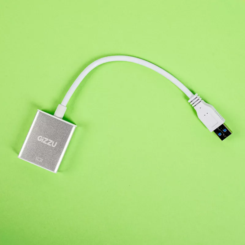Gizzu Adaptador USB 3.0 a HDMI - salida de vídeo Full HD 1080p, negro