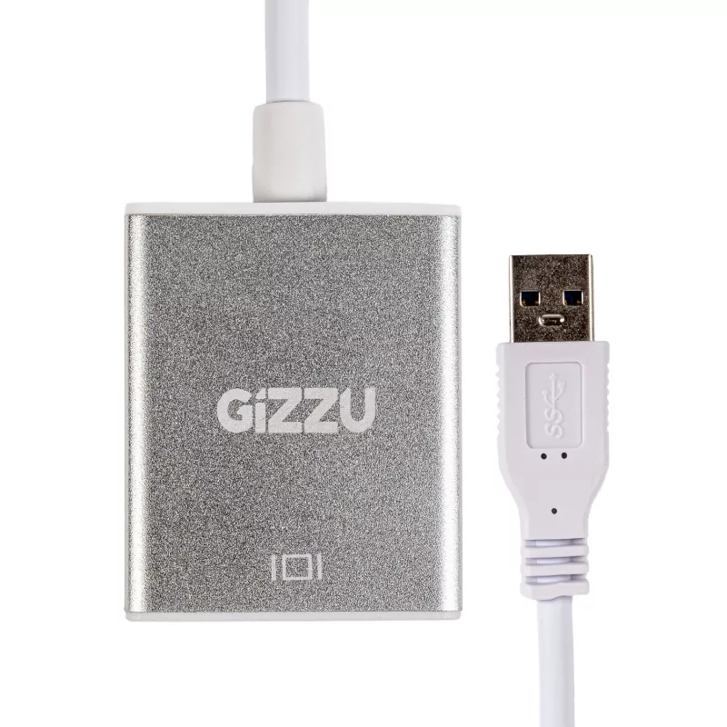 Gizzu Adaptador USB 3.0 a HDMI - salida de vídeo Full HD 1080p, negro