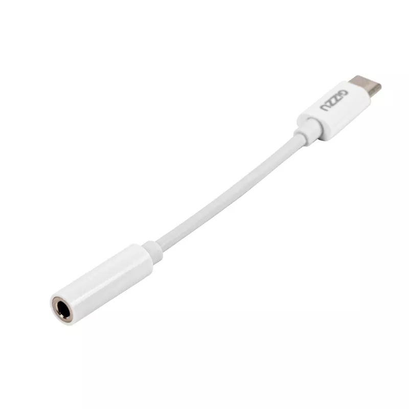 Gizzu adaptador de audio USB Type-C a AUX de 3,5 mm - blanco