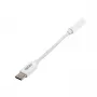 Gizzu adaptador de audio USB Type-C a AUX de 3,5 mm - blanco