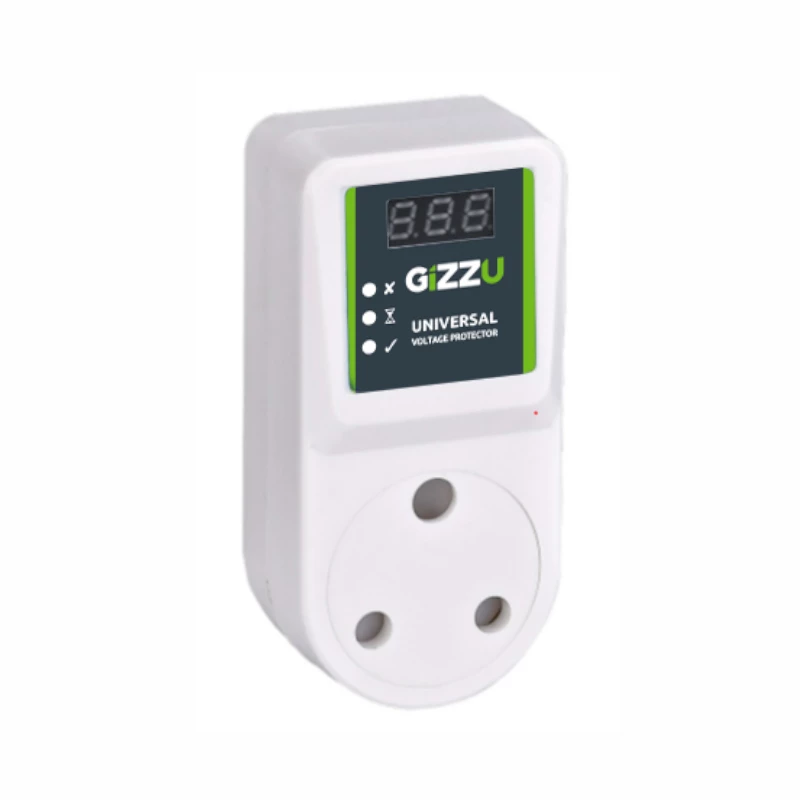 GIZZU Protección de tensión 16A - Protección contra sobretensión y subtensión/sobretensión para electrodomésticos