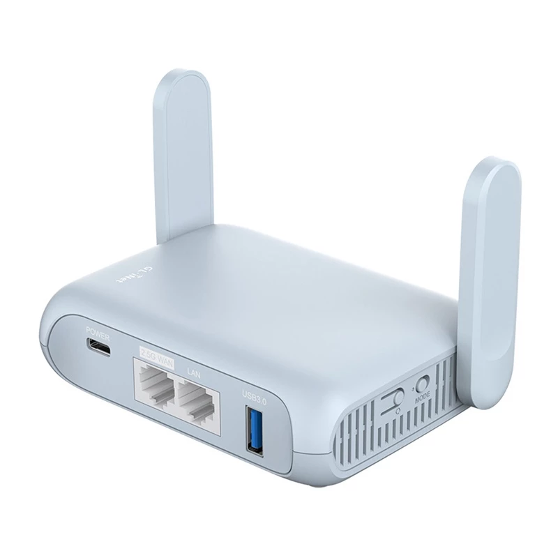GL.iNet Beryl AX GL-MT3000 router de viaje Wi-Fi 6 de bolsillo, AX3000 dual band, WAN 2,5G, LAN 1G, USB 3.0, OpenWrt, VPN, WireGuard, OpenVPN, WPA3, AdGuard Home