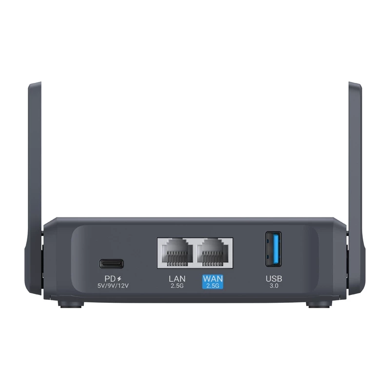 Router WLAN Gigabit de doble banda GL.iNet Slate 7 AC750 con OpenWrt, USB 2.0, ranura MicroSD, soporte VPN