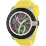 GLAM ROCK Reloj de pulsera cronógrafo de cuarzo suizo para mujer GR32036 44mm Silicona negra