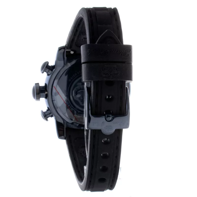 GLAM ROCK GR50112 Miami Reloj cronógrafo de cuarzo suizo para mujer 42mm Silicona negra