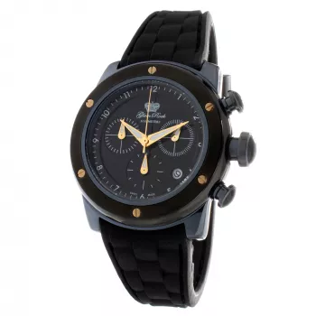 GLAM ROCK GR50112 Miami Reloj cronógrafo de cuarzo suizo para mujer 42mm Silicona negra