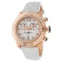GLAM ROCK Reloj de mujer de cuarzo GR32166R 44mm Correa de silicona blanca