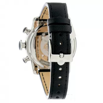 GLAM ROCK Reloj de mujer suizo de cuarzo GR32118 44mm piel negra