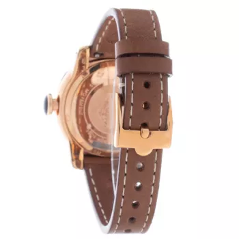 GLAM ROCK Reloj para mujer GR31007D 40mm Cuarzo suizo Acero inoxidable Esfera de nácar blanca Correa de piel blanca
